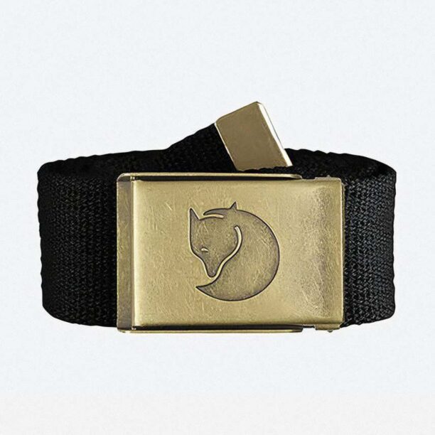 Fjallraven curea Pasek Fjallraven Canvas Brass Belt F77297 550 culoarea negru F77297.550-550