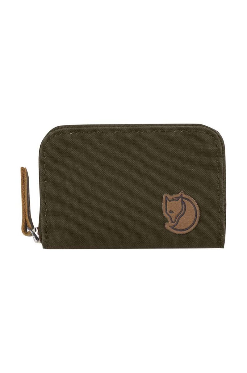 Fjallraven portofel Zip Card Holder culoarea verde