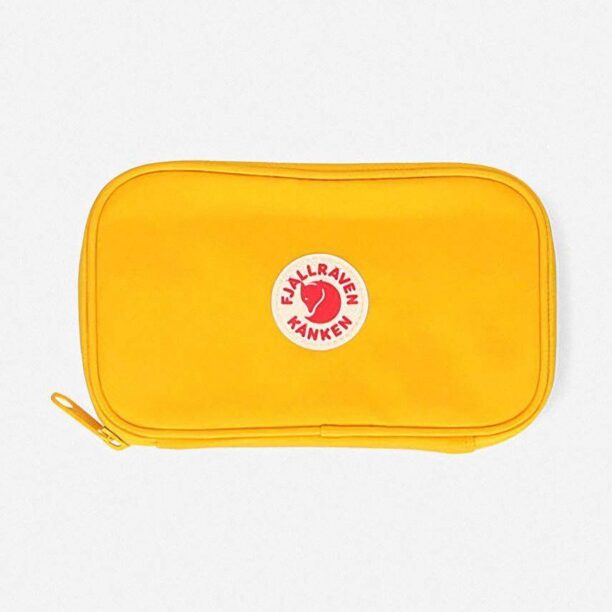 Fjallraven portofel culoarea galben F23781.141-141