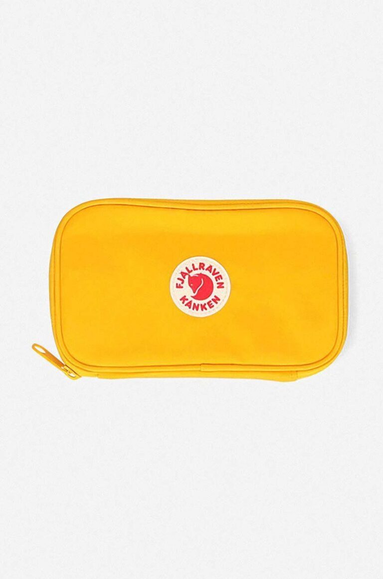 Fjallraven portofel culoarea galben F23781.141-141