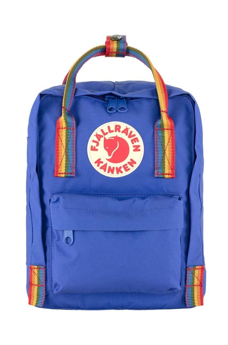 Fjallraven rucsac Kanken Rainbow Mini culoarea albastru marin