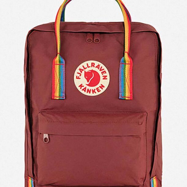 Fjallraven rucsac Kanken Rainbow culoarea roșu