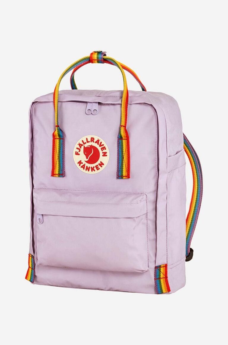 Fjallraven rucsac Kanken Rainbow culoarea violet