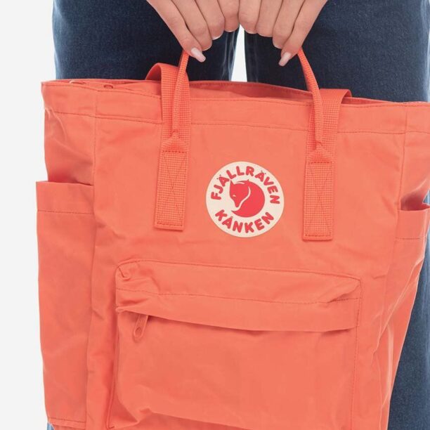 Fjallraven rucsac Kanken Totepack culoarea portocaliu