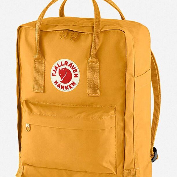 Fjallraven rucsac Kanken culoarea galben