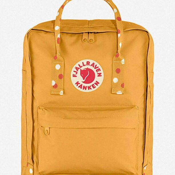 Fjallraven rucsac Kanken culoarea galben