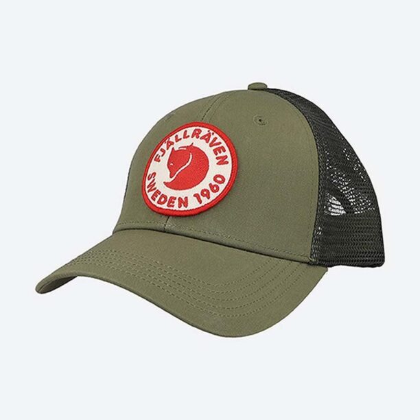 Fjallraven șapcă 1960 Logo Långtradarkeps culoarea verde F78138.620-620