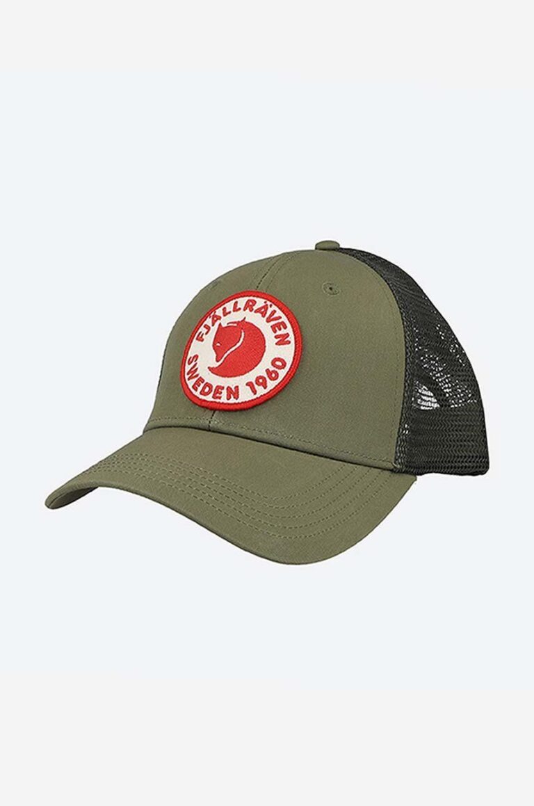 Fjallraven șapcă 1960 Logo Långtradarkeps culoarea verde F78138.620-620