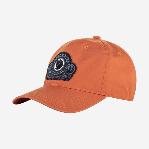 Fjallraven șapcă Classic Badge Cap culoarea portocaliu