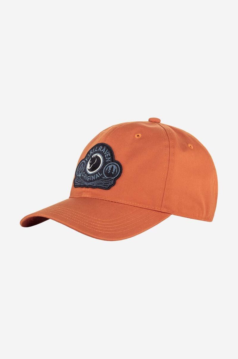 Fjallraven șapcă Classic Badge Cap culoarea portocaliu