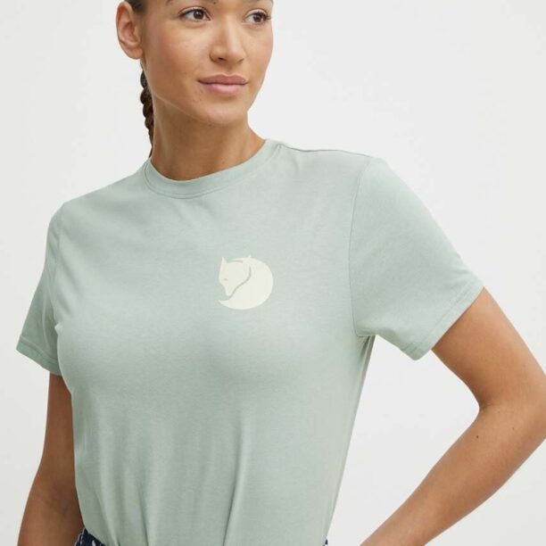 Fjallraven tricou Fox Boxy Logo femei