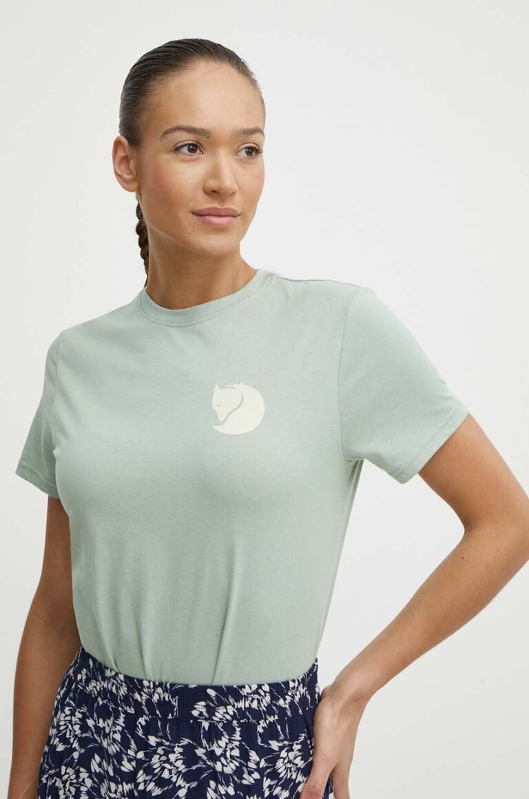 Fjallraven tricou Fox Boxy Logo femei