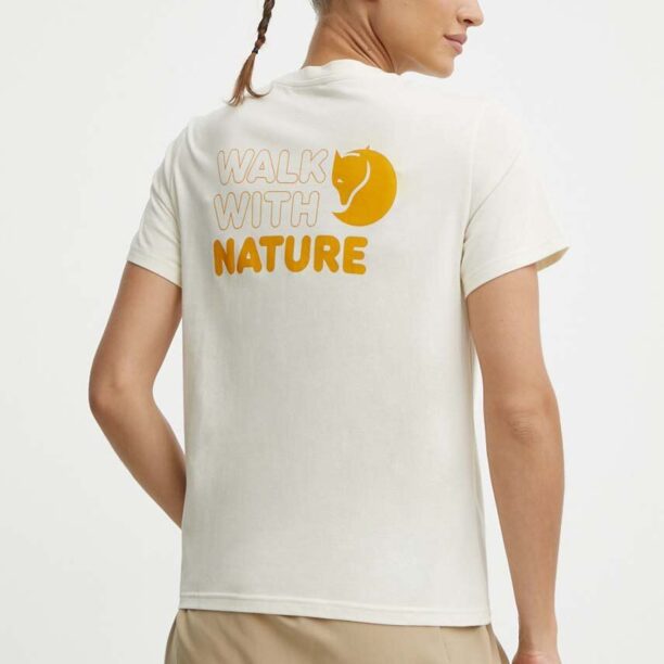 Fjallraven tricou Walk With Nature femei