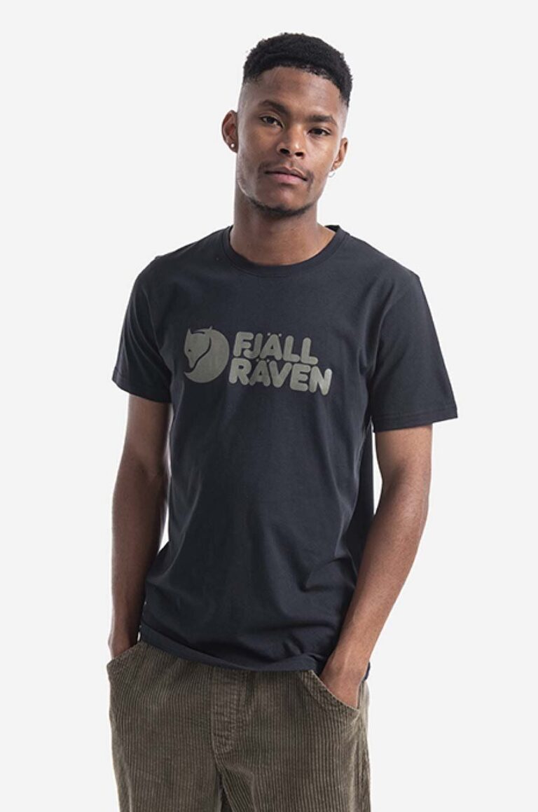 Fjallraven tricou culoarea negru