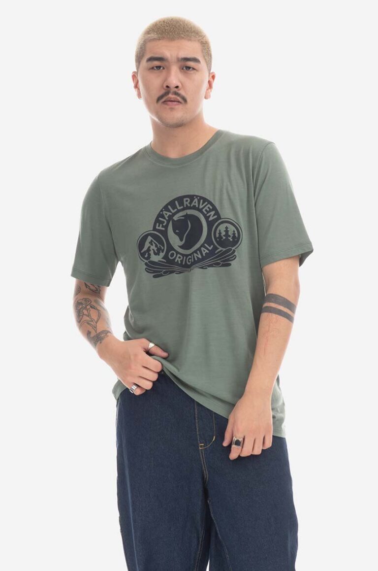 Fjallraven tricou culoarea verde