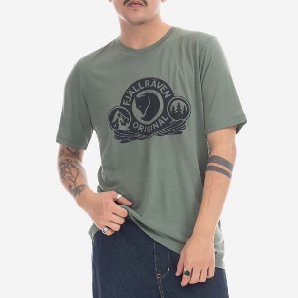 Fjallraven tricou culoarea verde