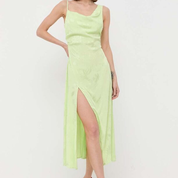 For Love & Lemons rochie Ilana culoarea verde