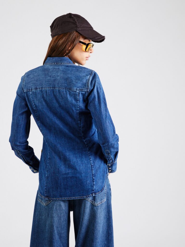 G-STAR Bluză 'Western'  albastru denim preţ