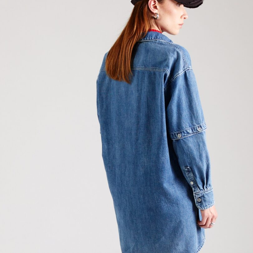 G-STAR Rochie tip bluză  albastru denim preţ