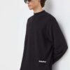 G-Star Raw longsleeve din bumbac culoarea negru