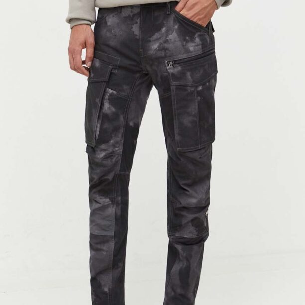 G-Star Raw pantaloni de bumbac culoarea gri