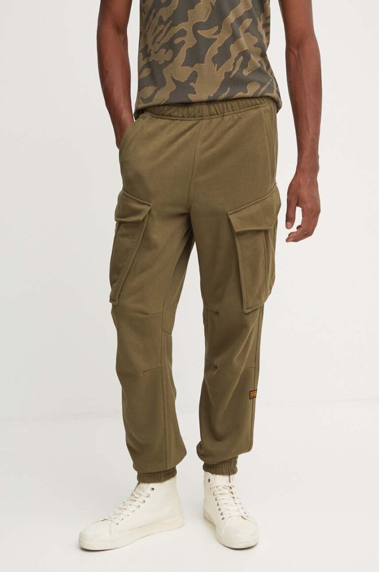 G-Star Raw pantaloni de trening culoarea verde