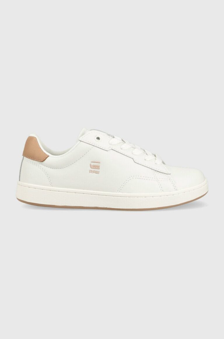 G-Star Raw sneakers din piele Cadet Pop culoarea alb