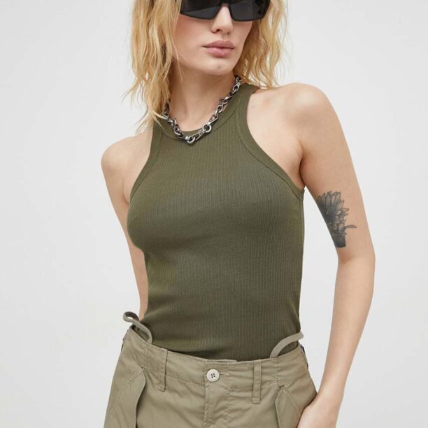 G-Star Raw top din bumbac x Sofi Tukker culoarea verde