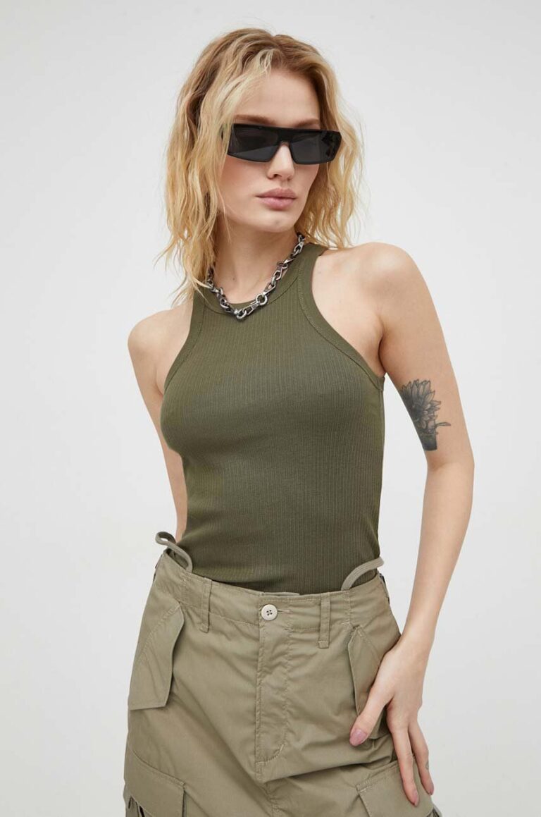 G-Star Raw top din bumbac x Sofi Tukker culoarea verde