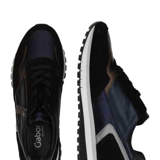 GABOR Sneaker low  bleumarin / bronz / gri argintiu / negru