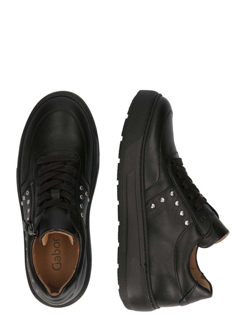 GABOR Sneaker low  negru / argintiu