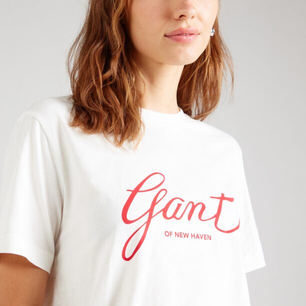 Preţ GANT Tricou  roșu / alb