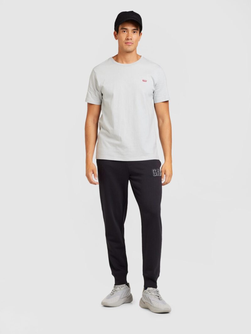 GAP Pantaloni  negru / alb