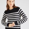 GAP Pulover  negru / alb