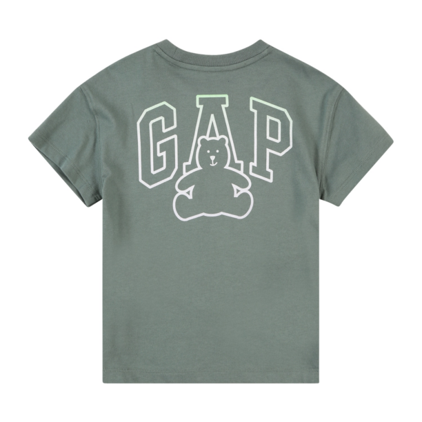 GAP Tricou 'BRANNAN'  verde limetă / verde închis / alb