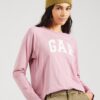 GAP Tricou  roz / alb