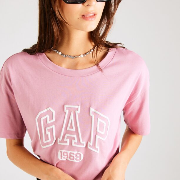 GAP Tricou  roz / alb