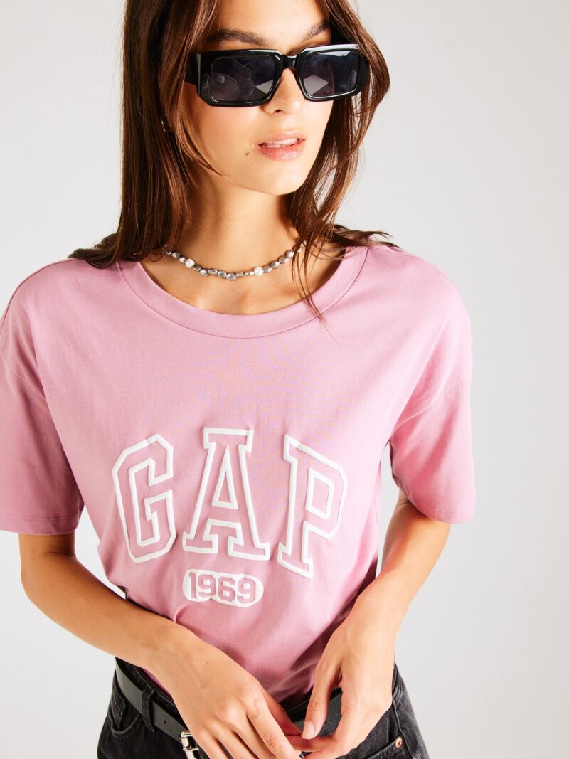 GAP Tricou  roz / alb