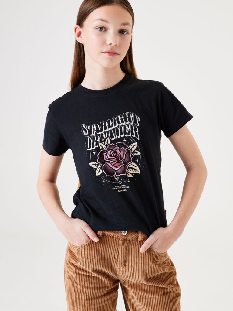 GARCIA Tricou  galben deschis / roz pal / negru / alb preţ