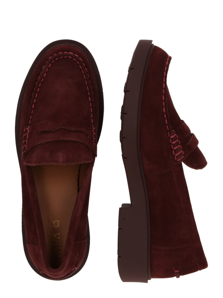 GEOX Mocasini 'SPHERICA'  roșu merlot