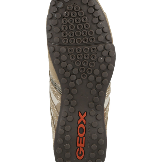 GEOX Sneaker low 'Uomo Snake'  maro cămilă / gri taupe / alb preţ