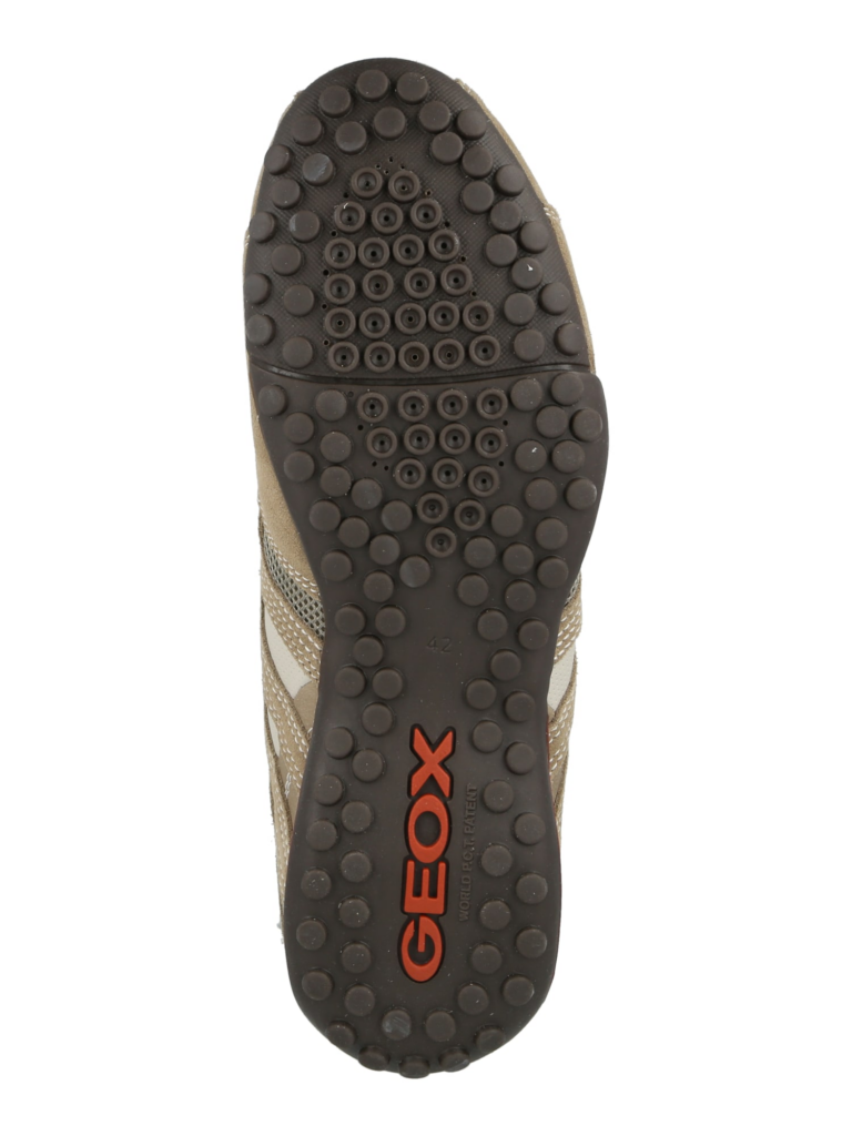 GEOX Sneaker low 'Uomo Snake'  maro cămilă / gri taupe / alb preţ