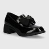 GOE pantofi de piele culoarea negru