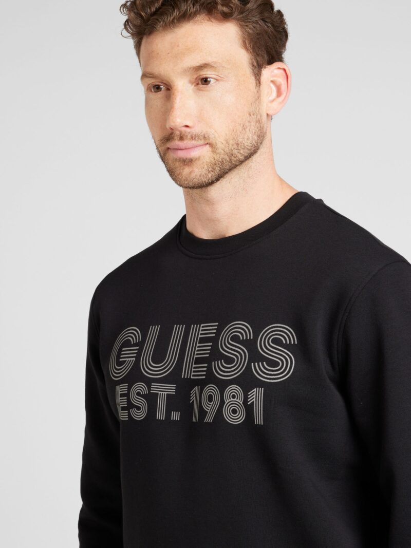 GUESS Bluză de molton 'BEAU'  gri / negru preţ