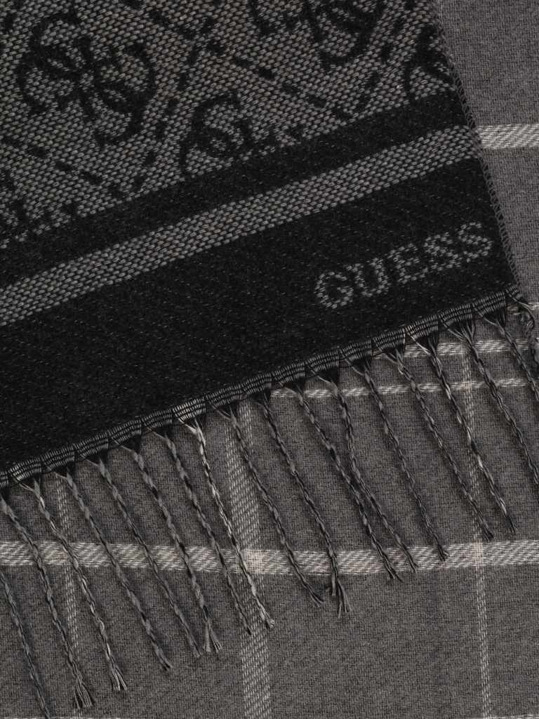 GUESS Fular 'MITO'  gri deschis / negru