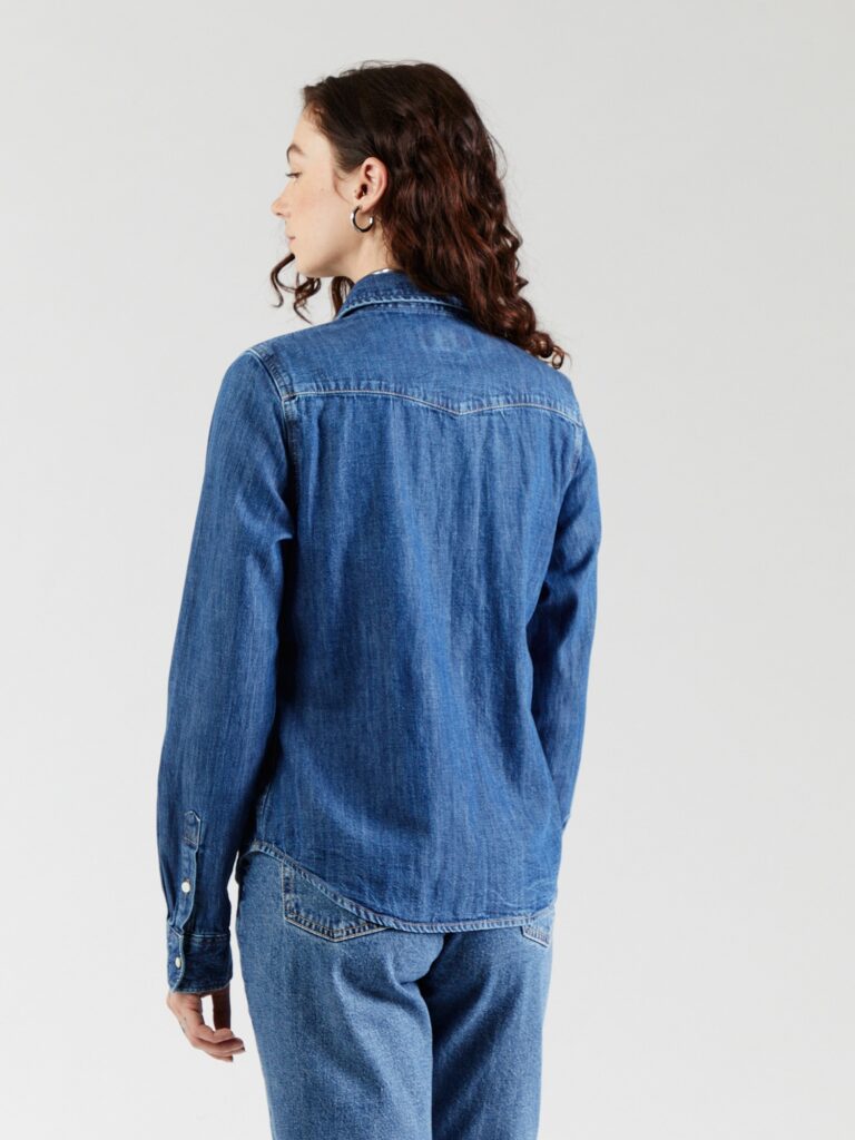 GUESS JEANS Bluză  albastru închis preţ