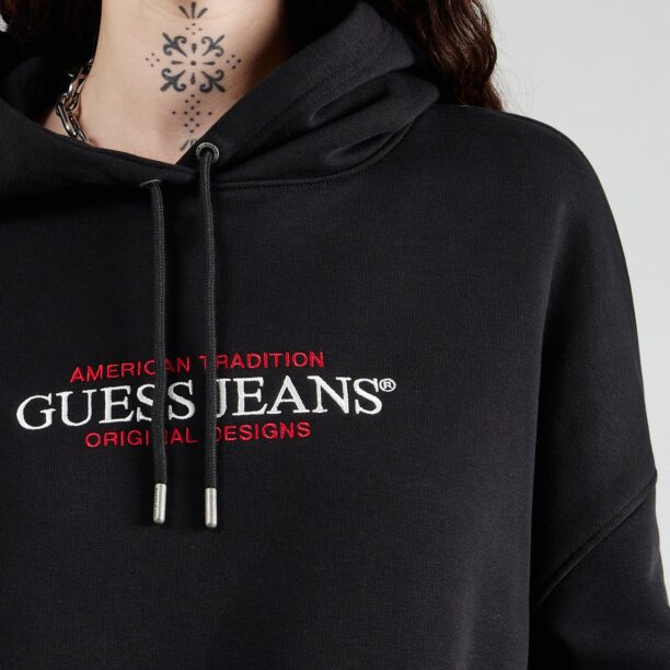 Preţ GUESS JEANS Bluză de molton 'AMERICAN'  roșu / negru / alb