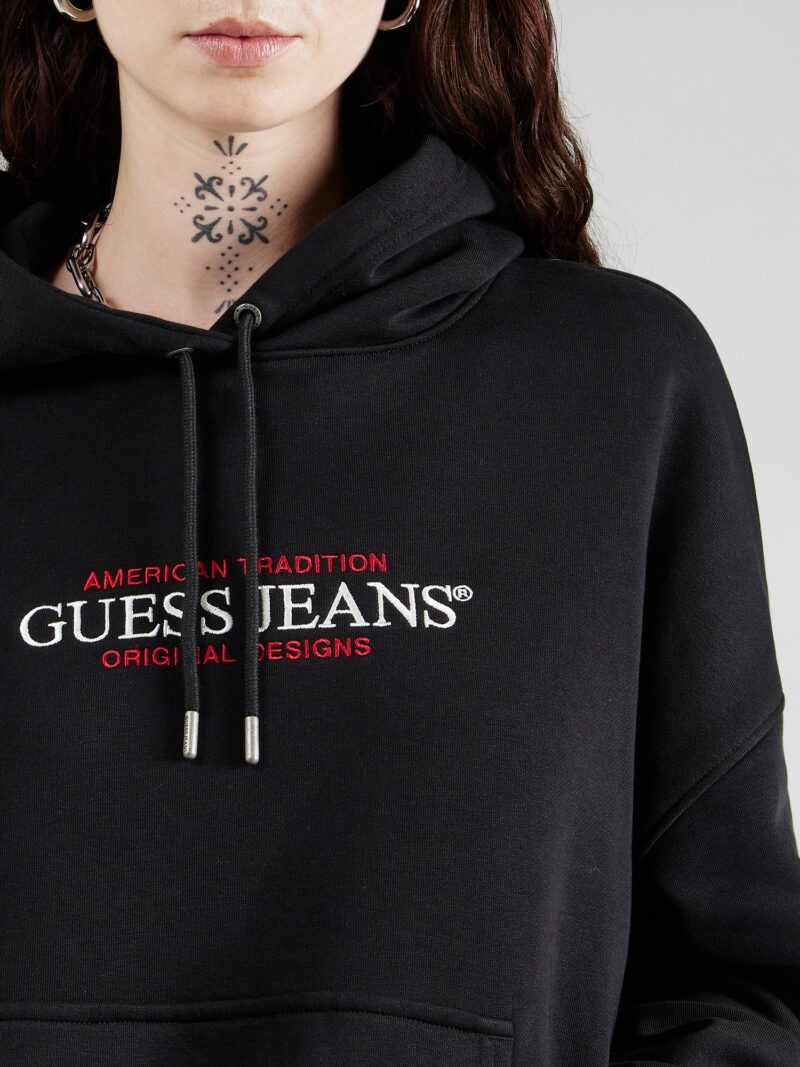 Preţ GUESS JEANS Bluză de molton 'AMERICAN'  roșu / negru / alb