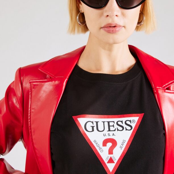 Preţ GUESS JEANS Tricou 'ICONIC'  roșu / negru / alb