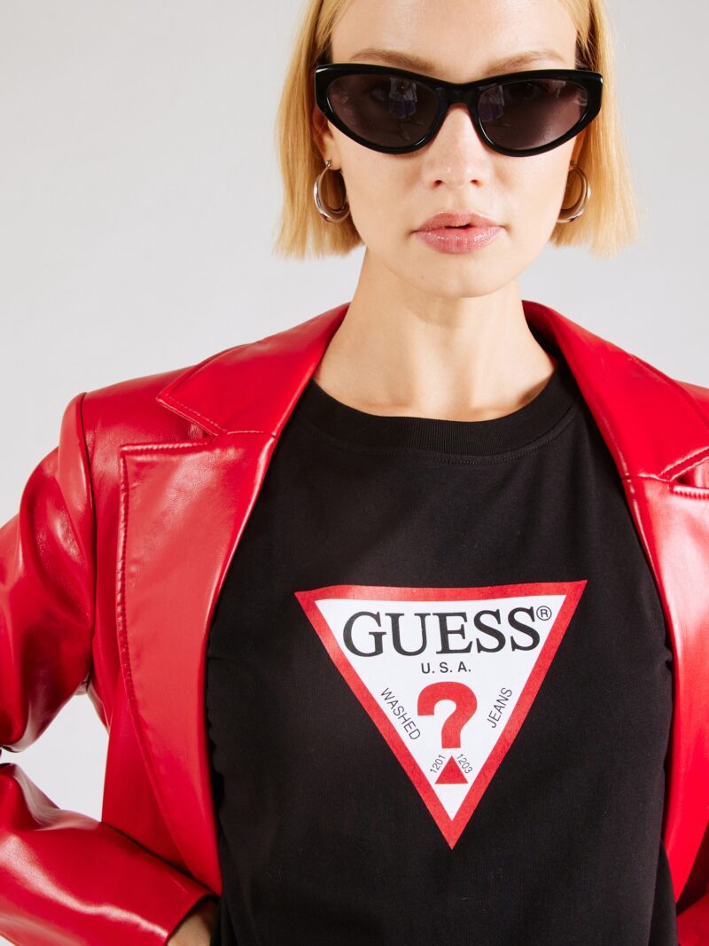 Preţ GUESS JEANS Tricou 'ICONIC'  roșu / negru / alb